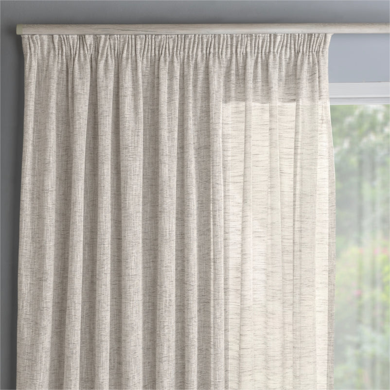 Boutique Taped Curtain: Unlined Sheer
