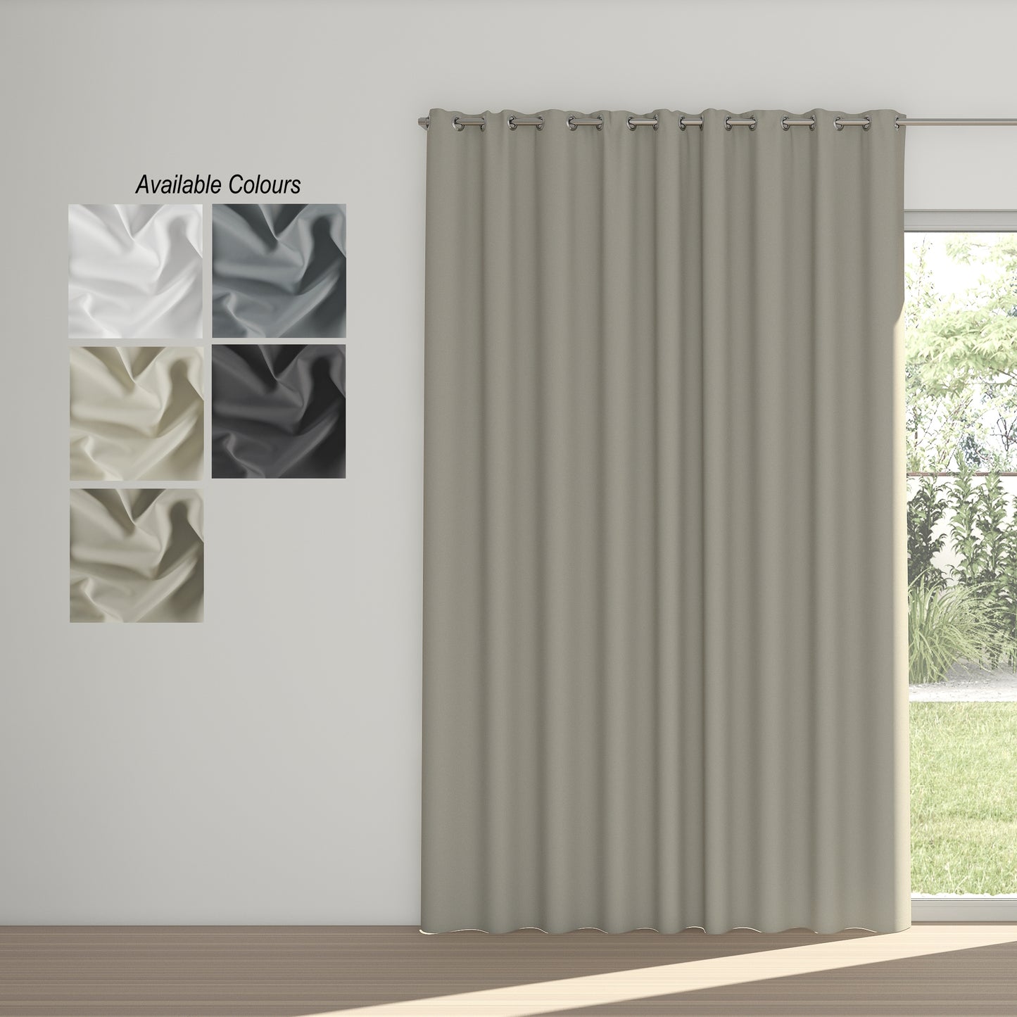 Night Time Eyelet Curtain: Partial Blockout