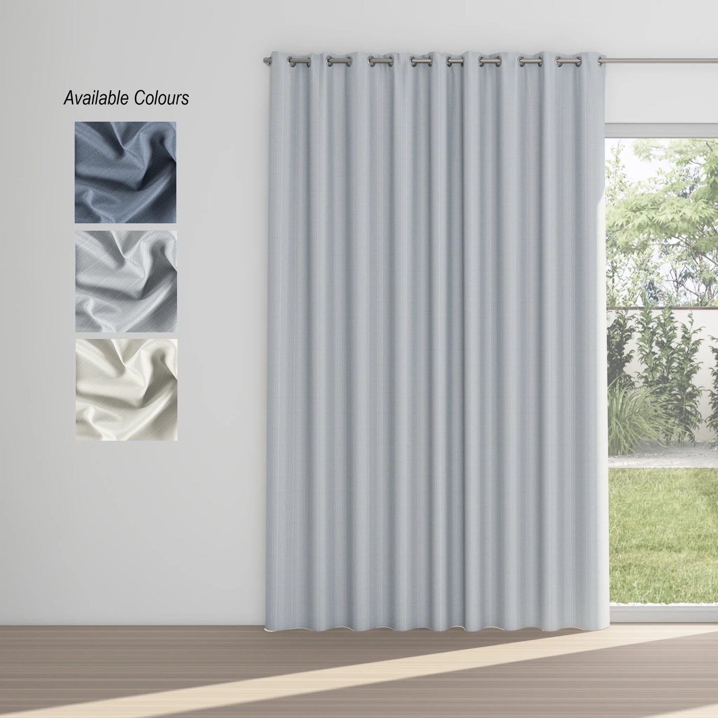 Slumber Eyelet Curtain: 100% Blockout