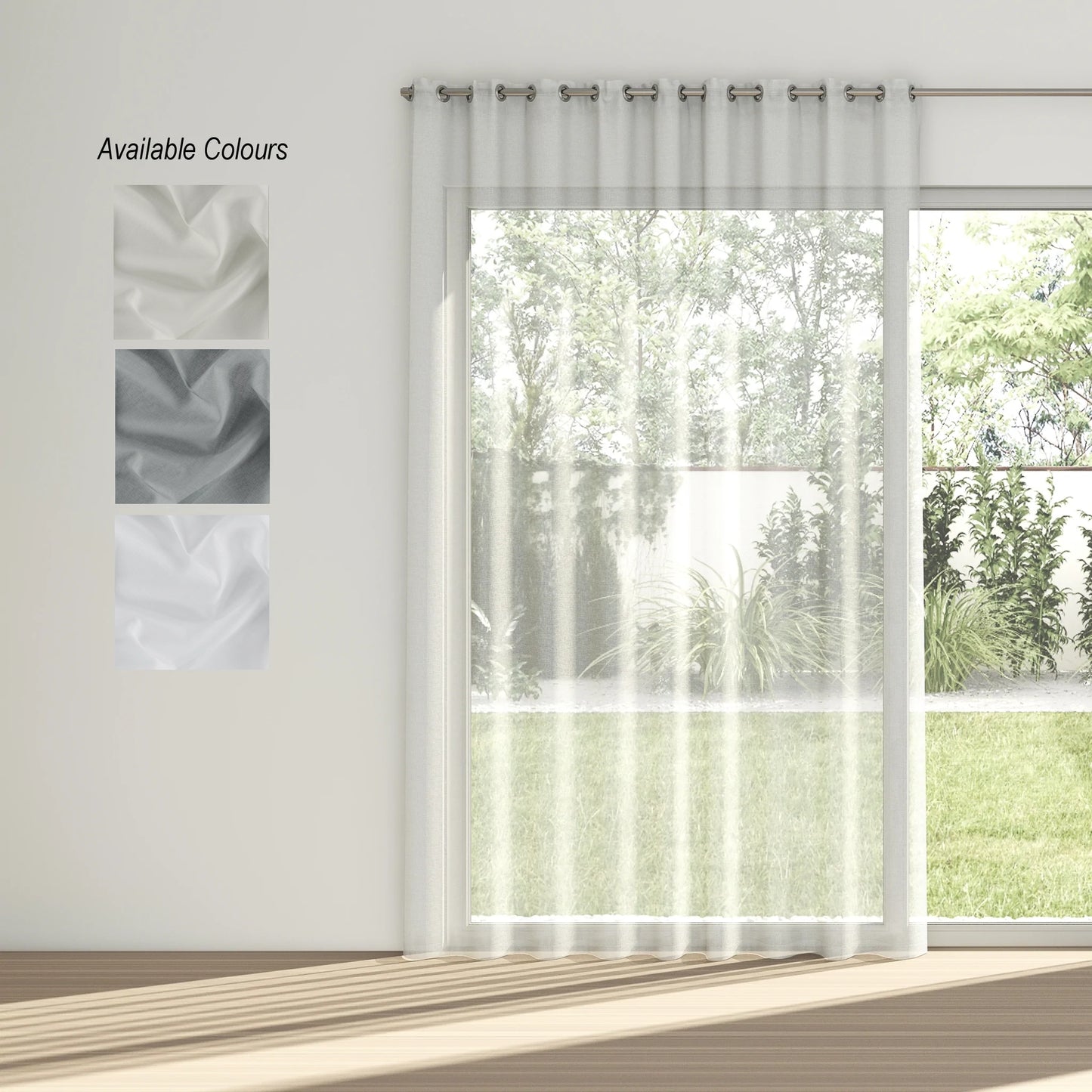 Willow Eyelet Curtain: Unlined Sheer