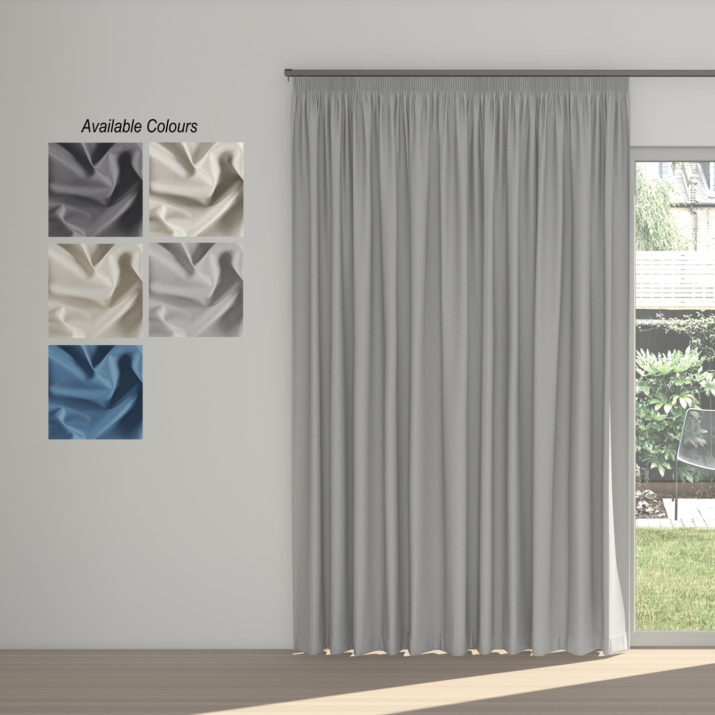 Colourwash Taped Curtain