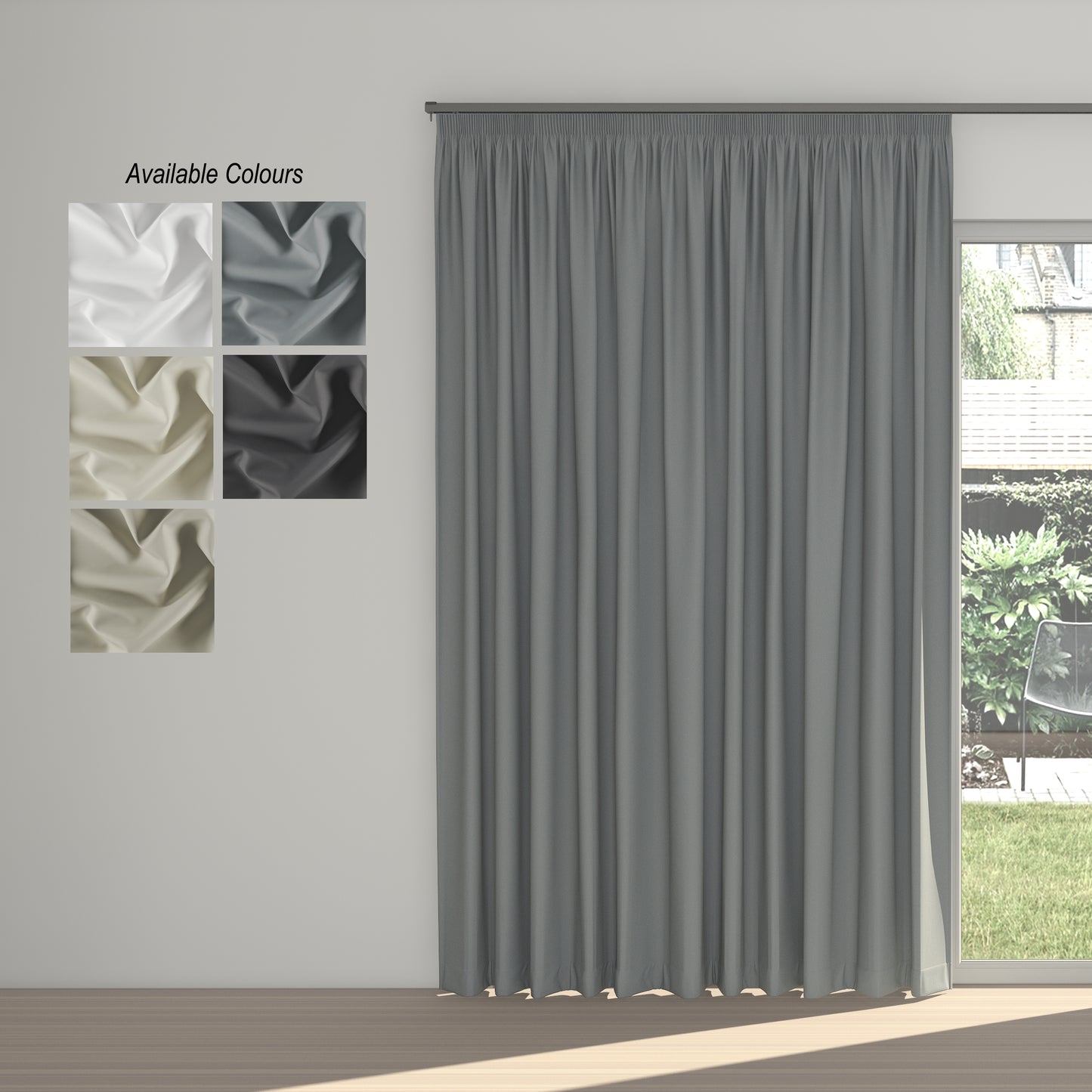 Night Time Taped Curtain: Partial Blockout
