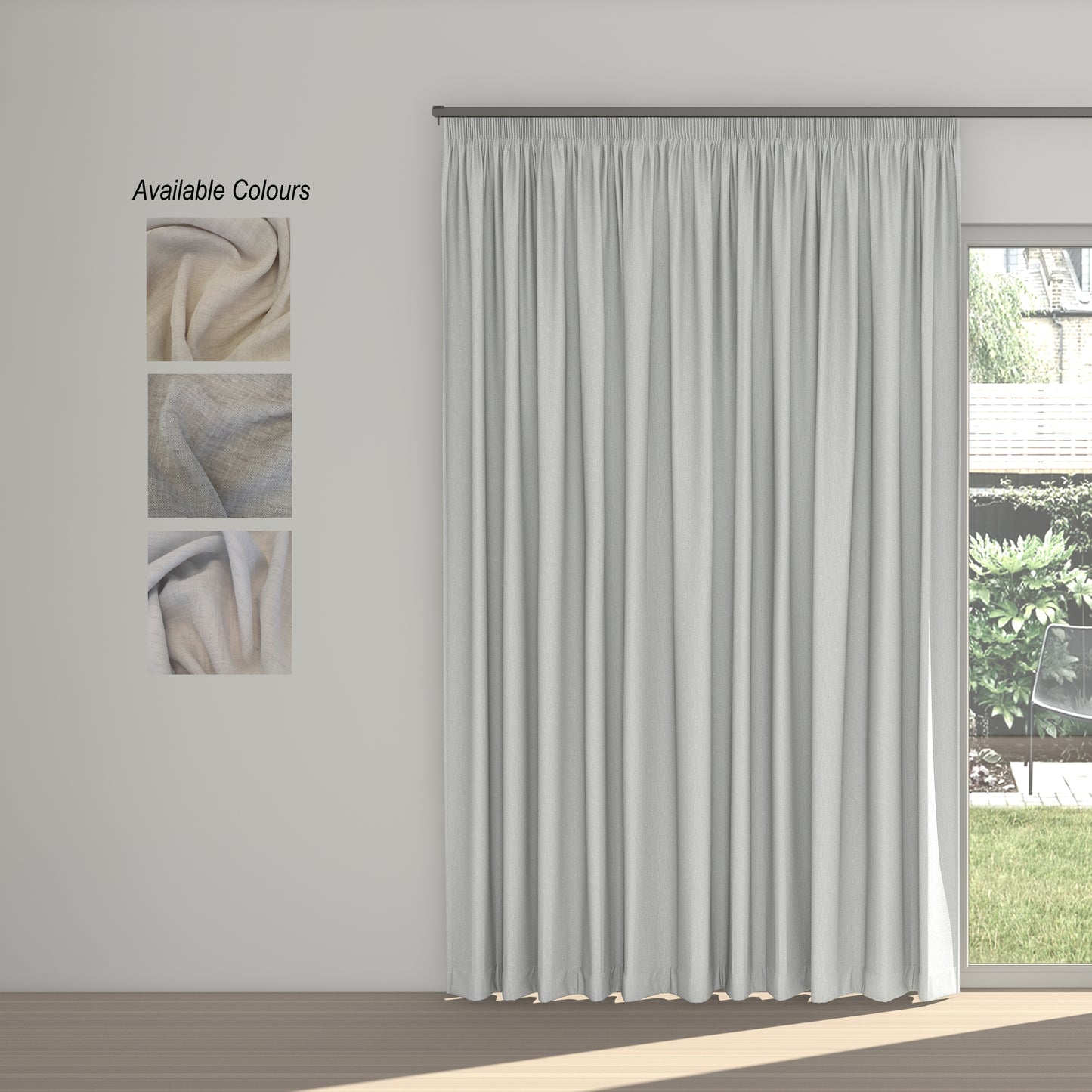 Whimsical Taped Curtain