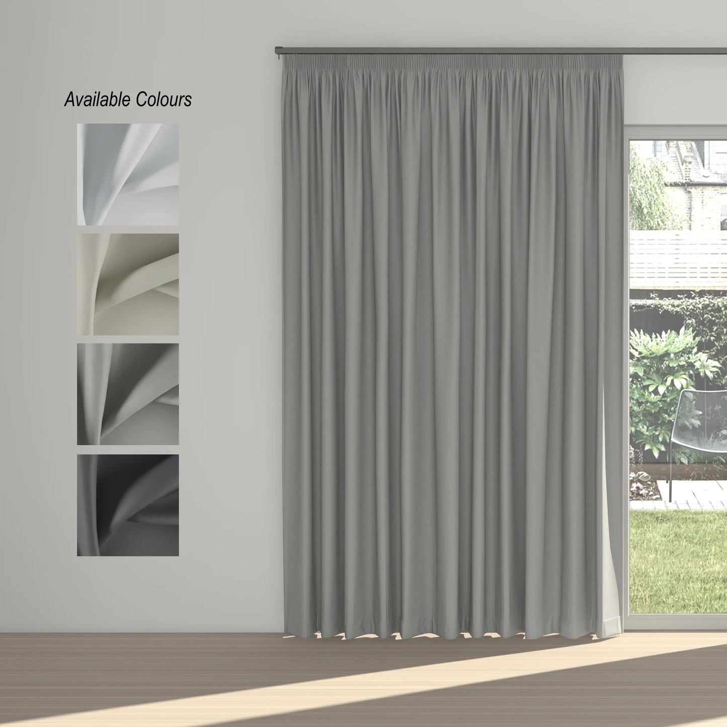 Solarline Taped Curtain: 100% Blockout